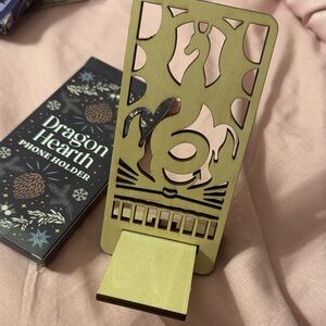 Wooden Dragon Phone Stand